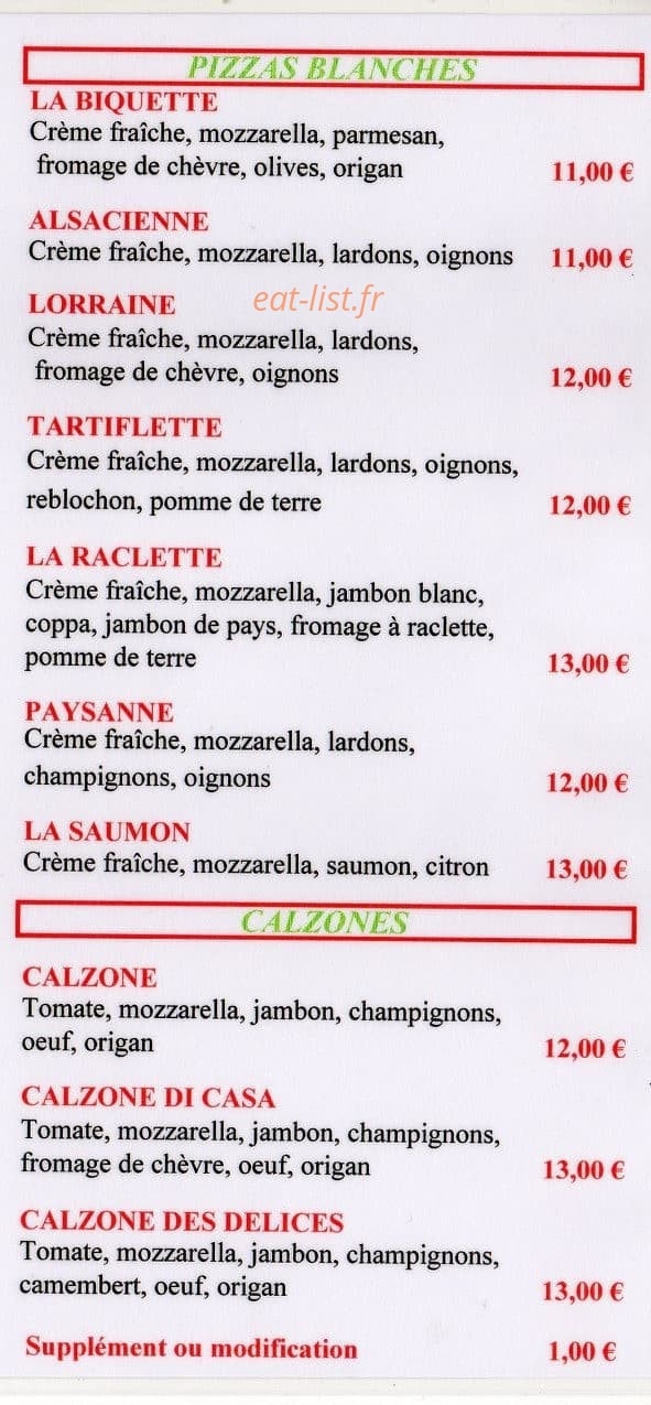 Pizza di Lucas — carte page 3