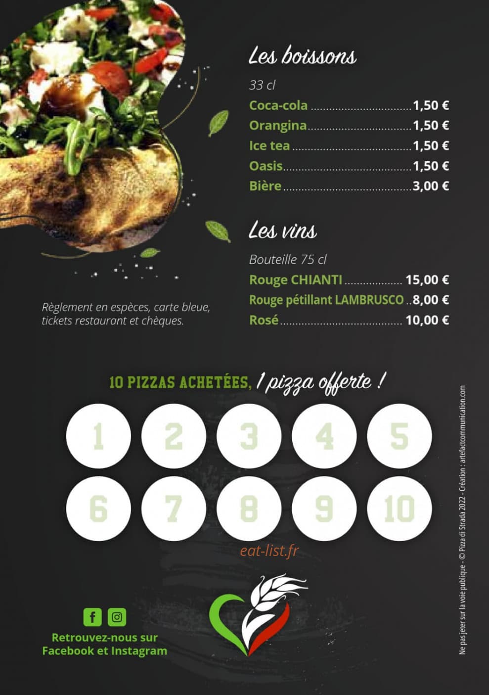 Pizza di Strada — carte page 4