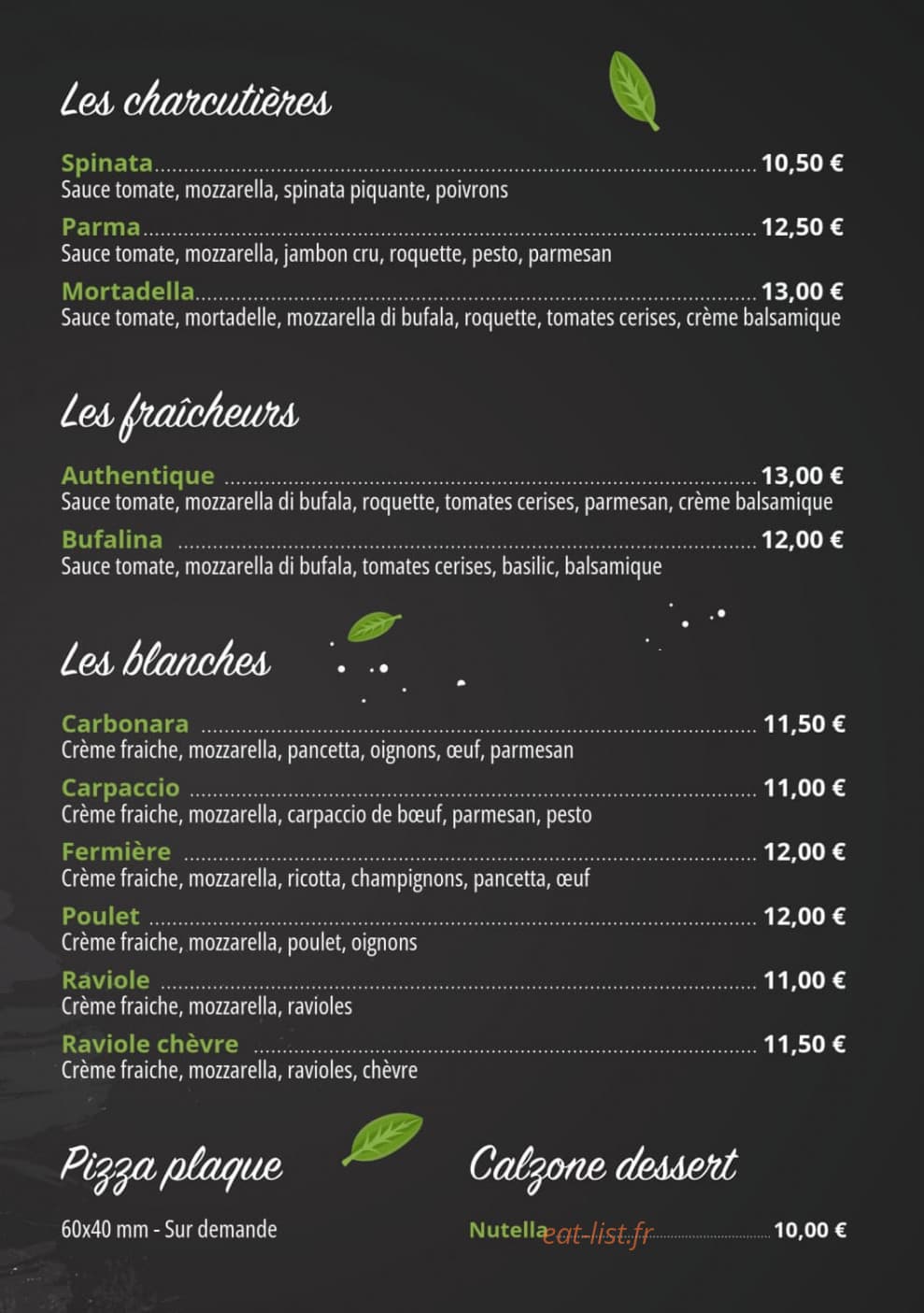 Pizza di Strada — carte page 3