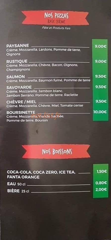Pizza'Drien — carte page 2