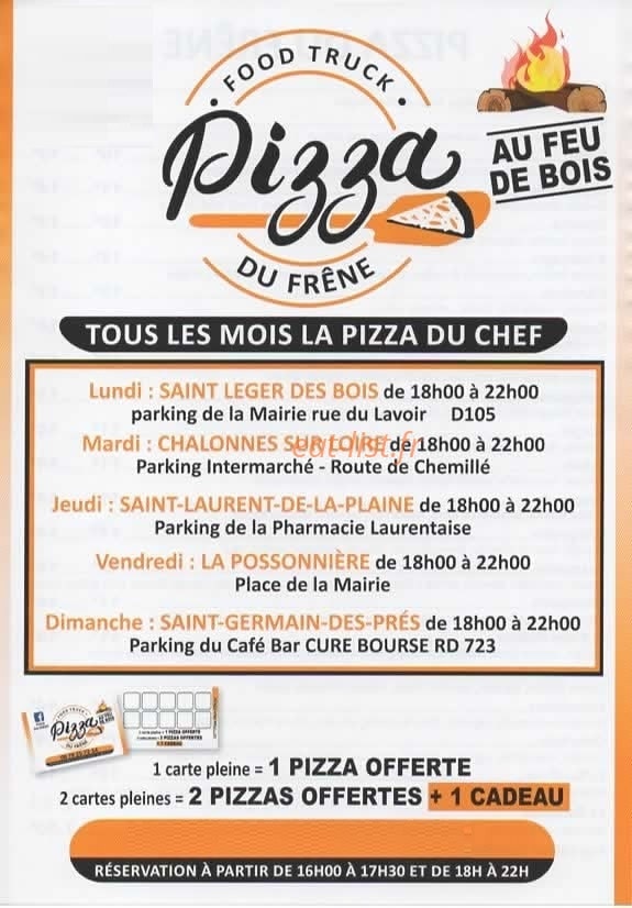 Pizza du frêne — carte page 2