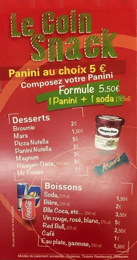 Pizza du ray — carte page 4
