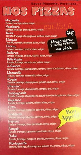 Pizza du ray — carte page 2