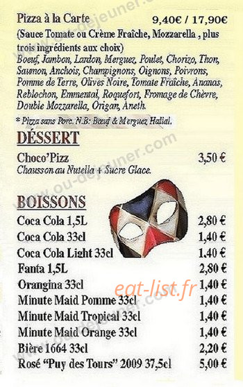 Pizza et Cie — carte page 4