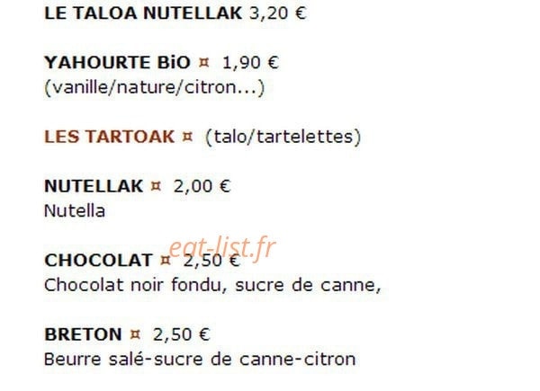 Pizza Etxekoak — carte page 5
