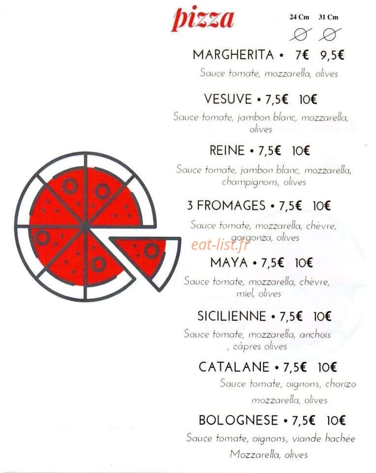 Pizza Eve — carte page 2