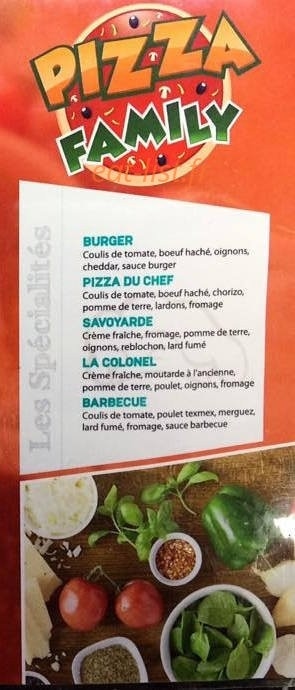 Pizza Family — carte page 3