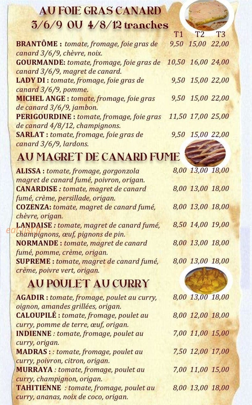 Pizza flamme — carte page 5