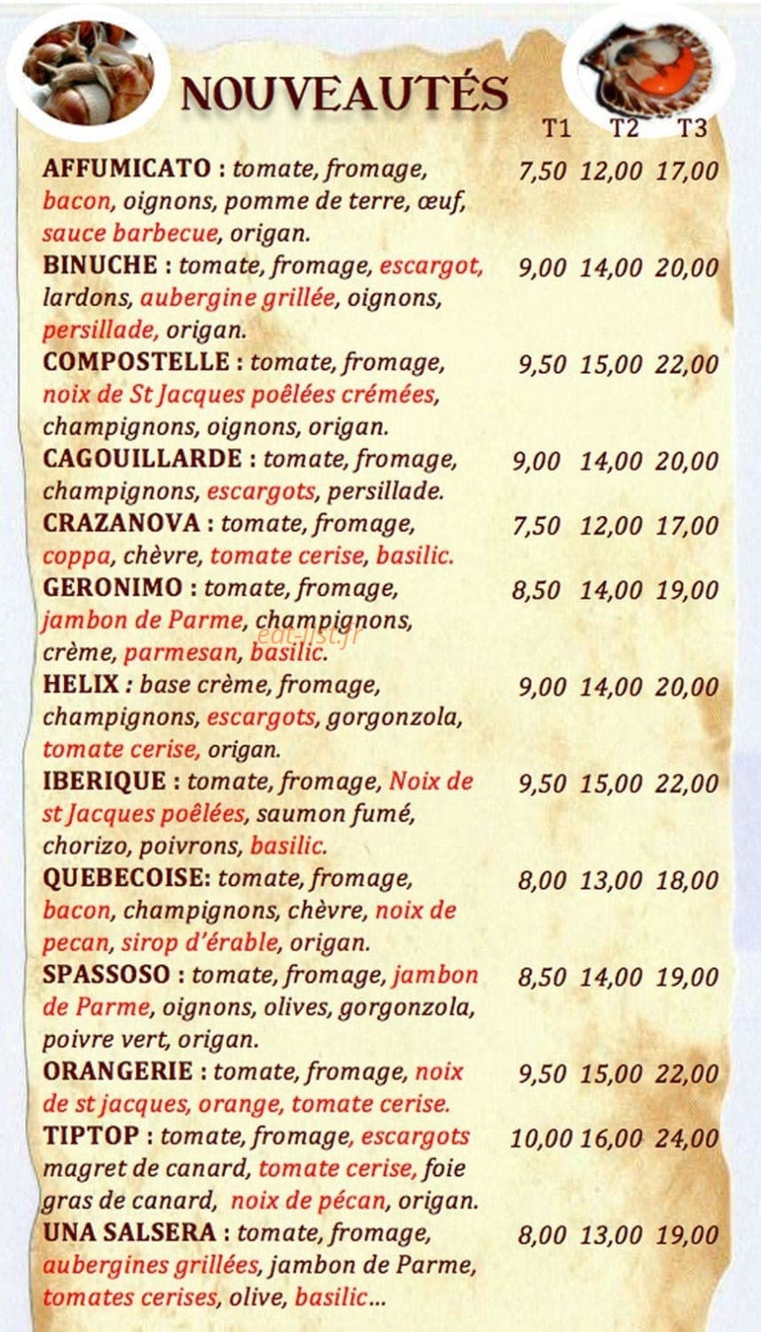 Pizza flamme — carte page 4