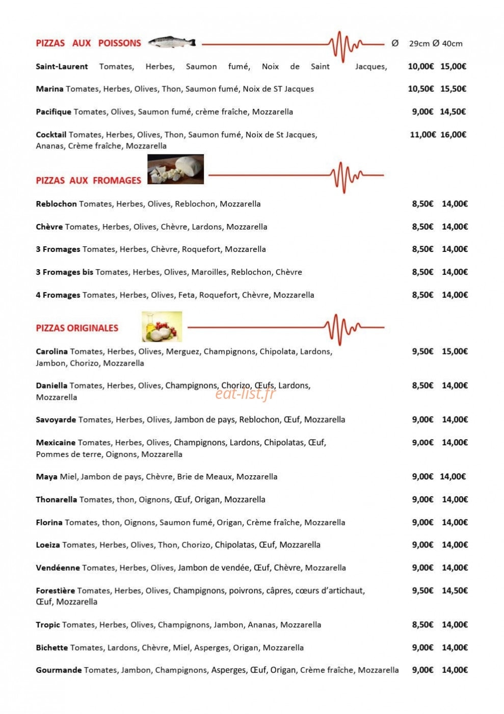 Pizza Flo — carte page 2