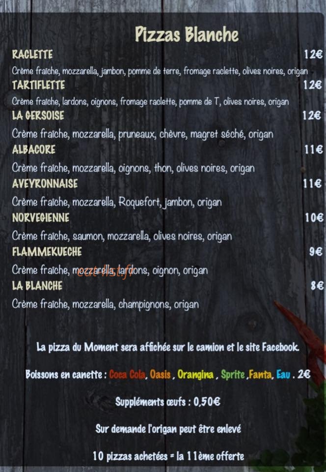 Pizza-francky — carte page 1