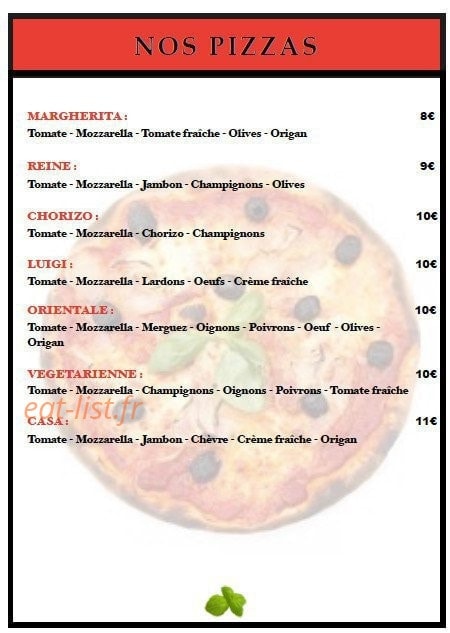 Pizza Gera Lario — carte page 2
