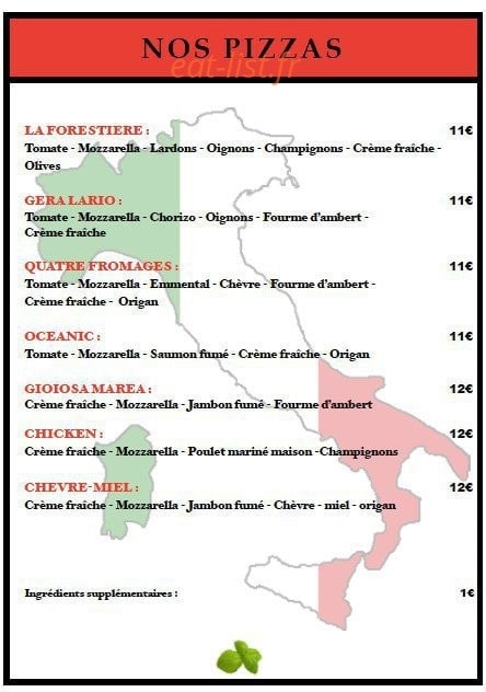 Pizza Gera Lario — carte page 3