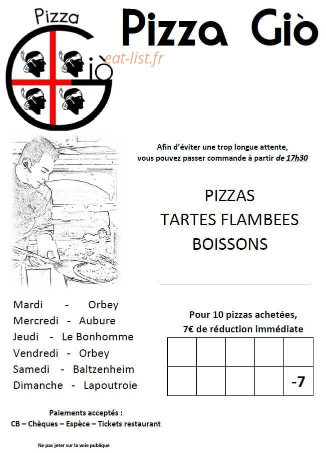 Pizza Giò — carte page 1