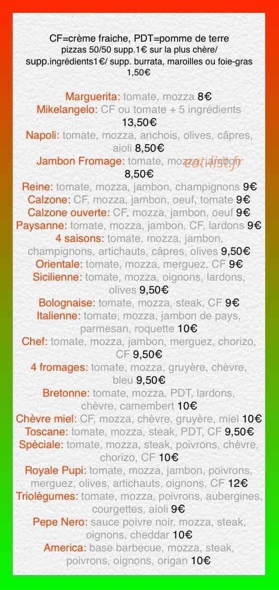Pizza Giuliana — carte page 3