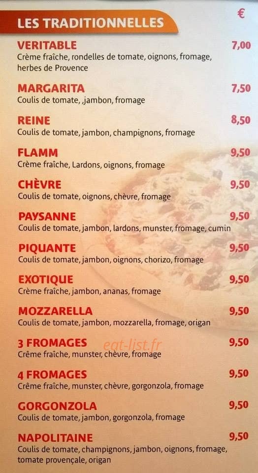 Pizza golosa — carte page 2