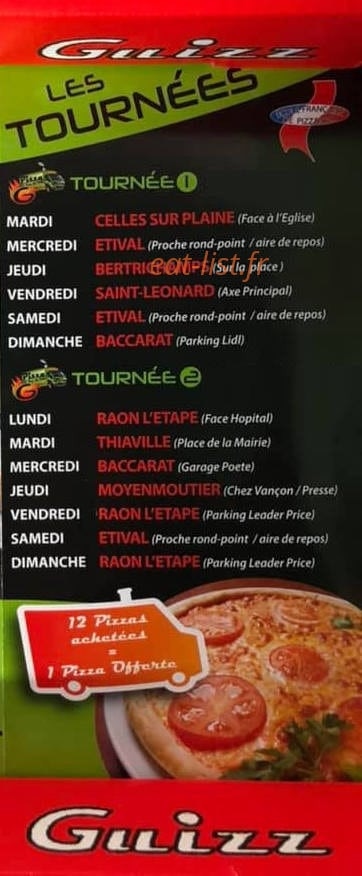 Pizza Guizz — carte page 7