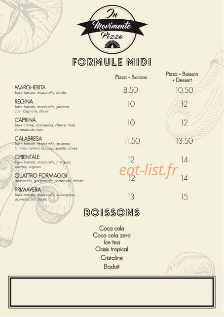Pizza In Movimento — carte page 1