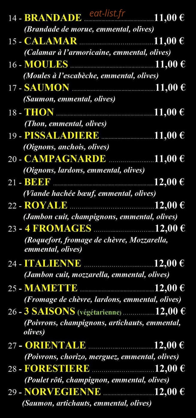 Pizza'iolo — carte page 2