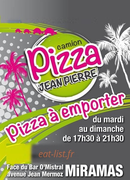 Pizza Jean Pierre — carte page 1