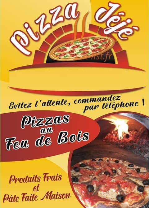 Pizza Jéjé — carte page 1