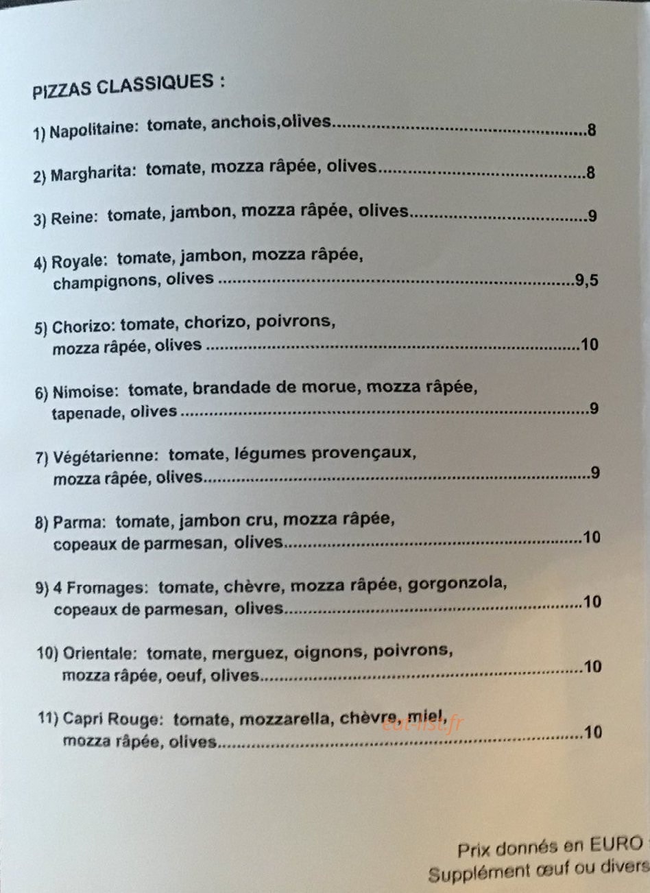 Pizza Jo — carte page 2