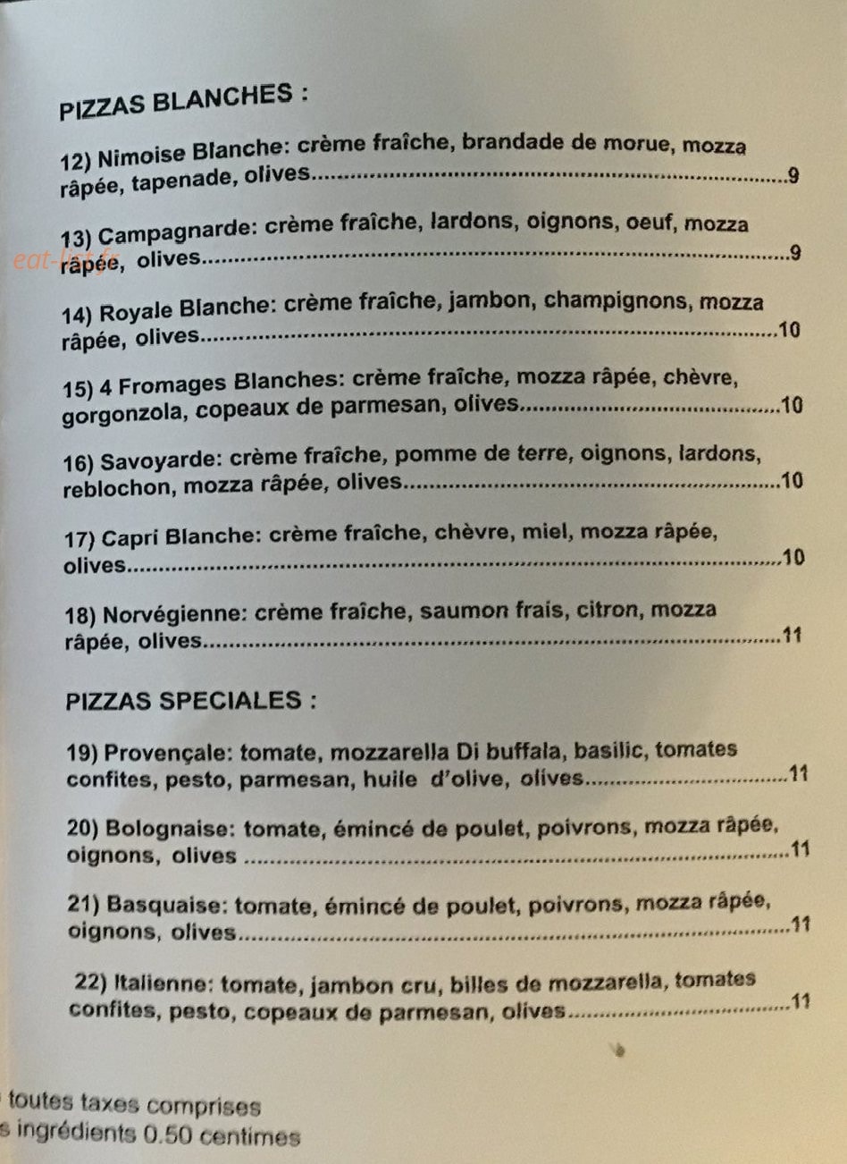 Pizza Jo — carte page 3