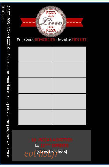 Pizza Lino — carte page 4