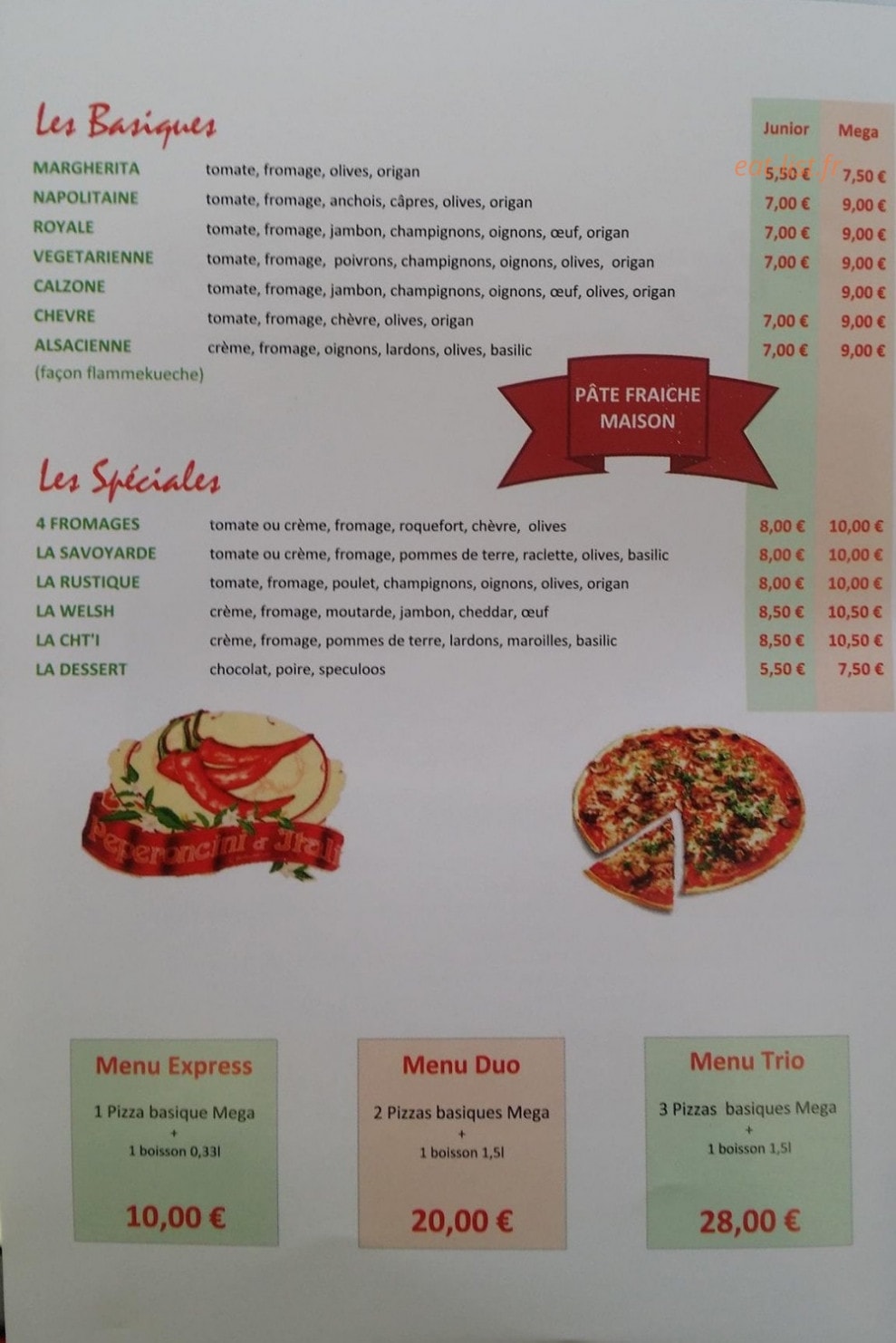 Pizza'Lio — carte page 2