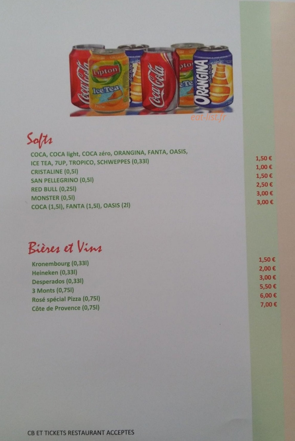 Pizza'Lio — carte page 4