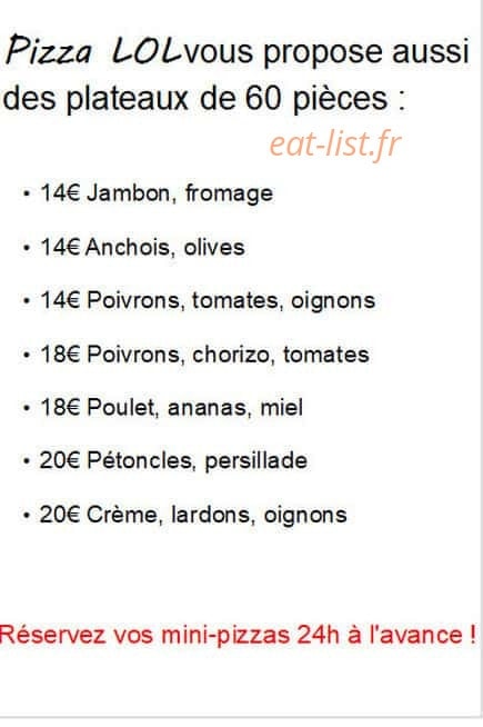 Pizza LOL — carte page 3