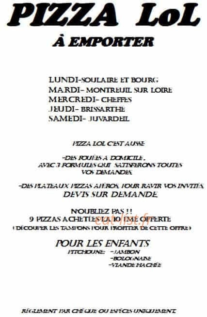 Pizza LOL — carte page 1