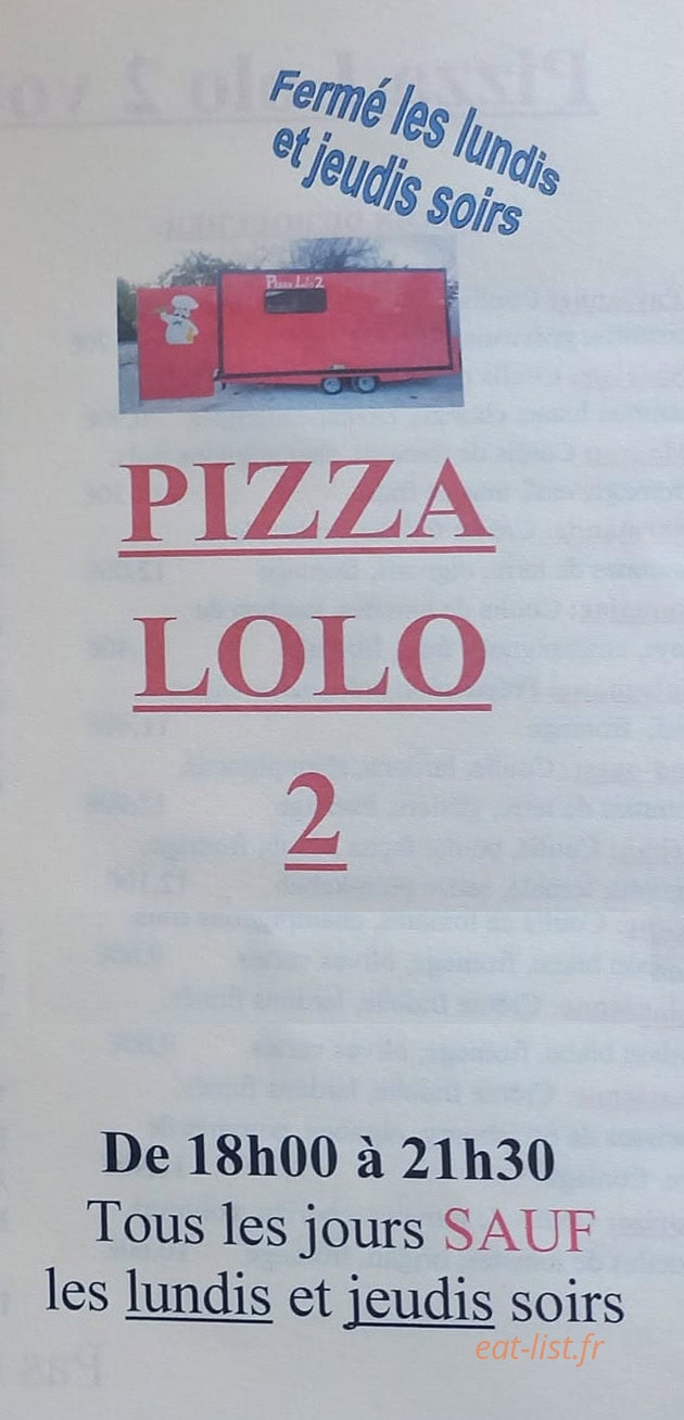 Pizza Lolo 2 — carte page 1