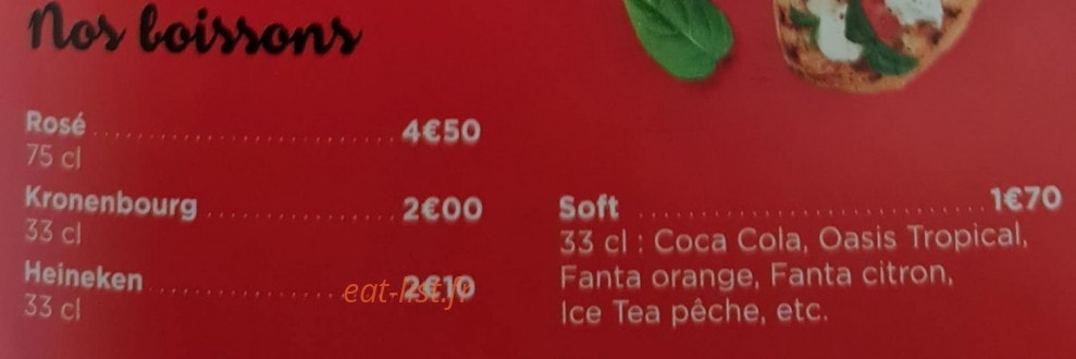 Pizza Lorenza — carte page 8