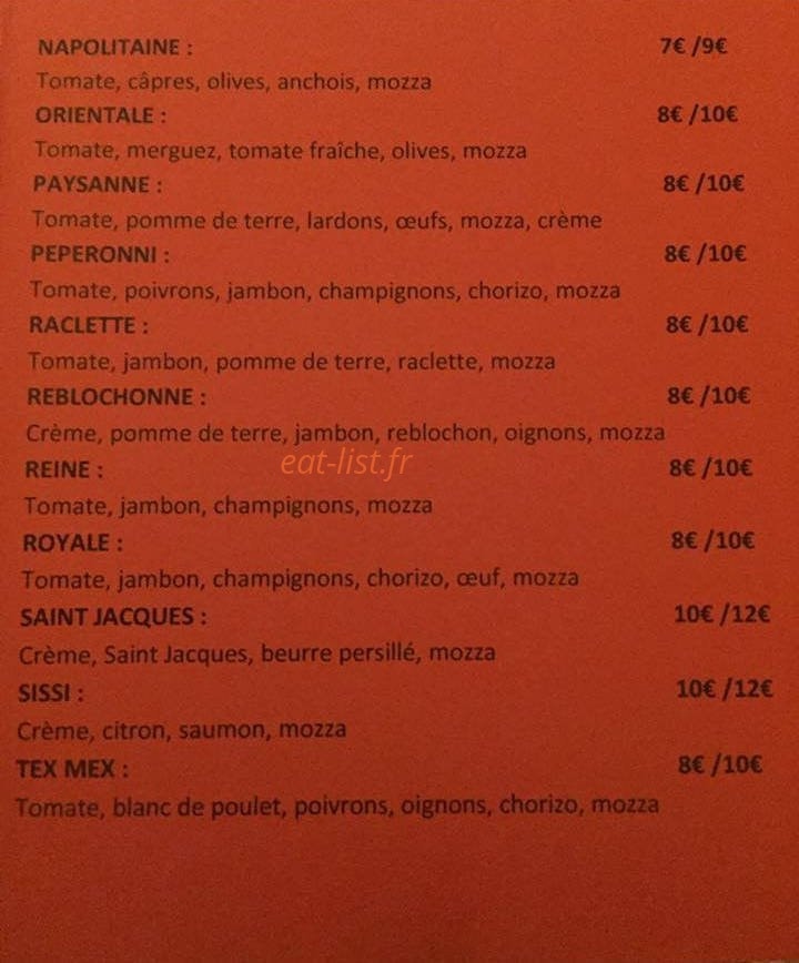 Pizza Louka — carte page 2