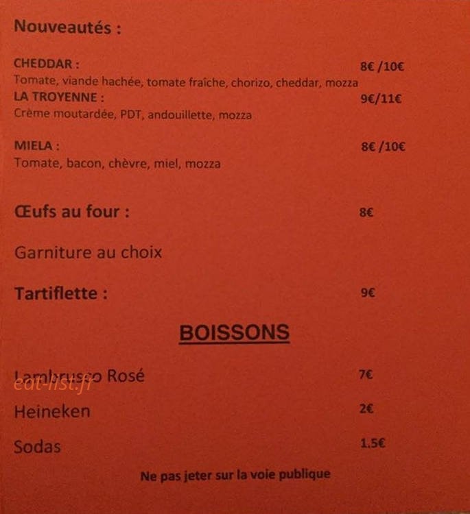 Pizza Louka — carte page 4