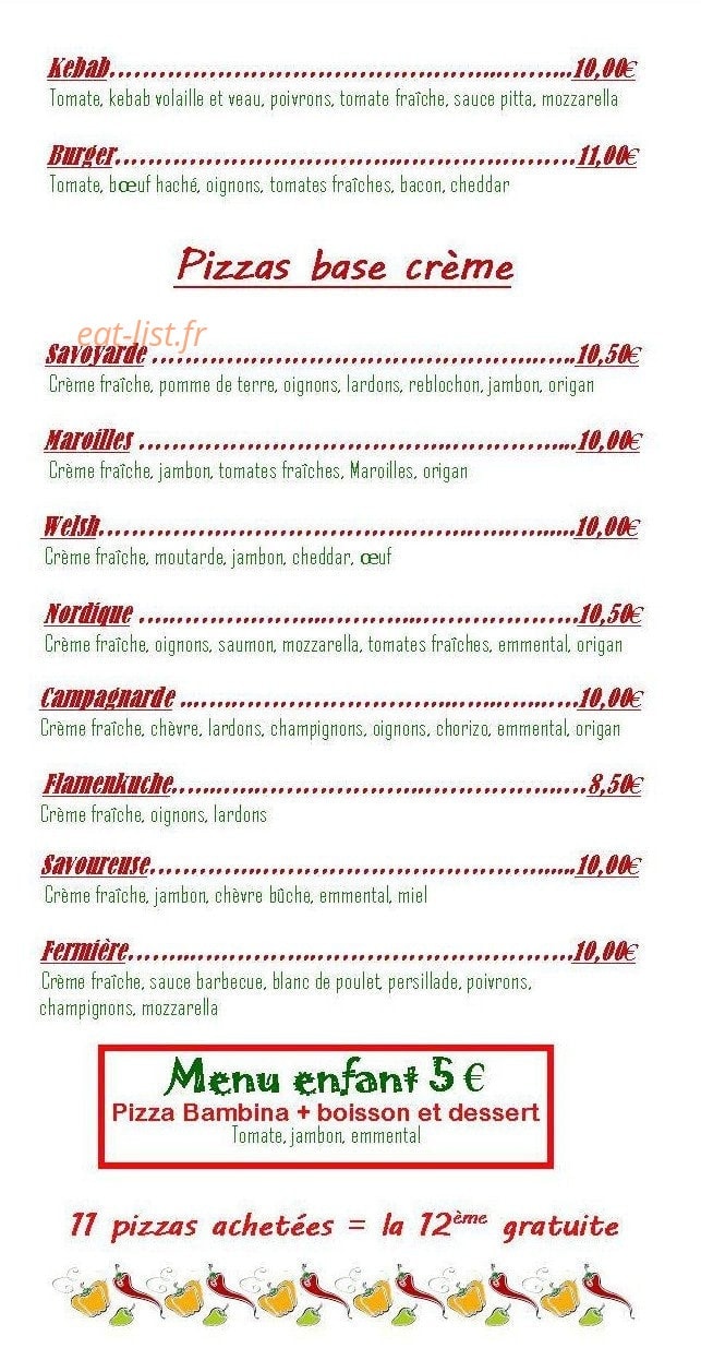 Pizza Ludo 62 — carte page 2