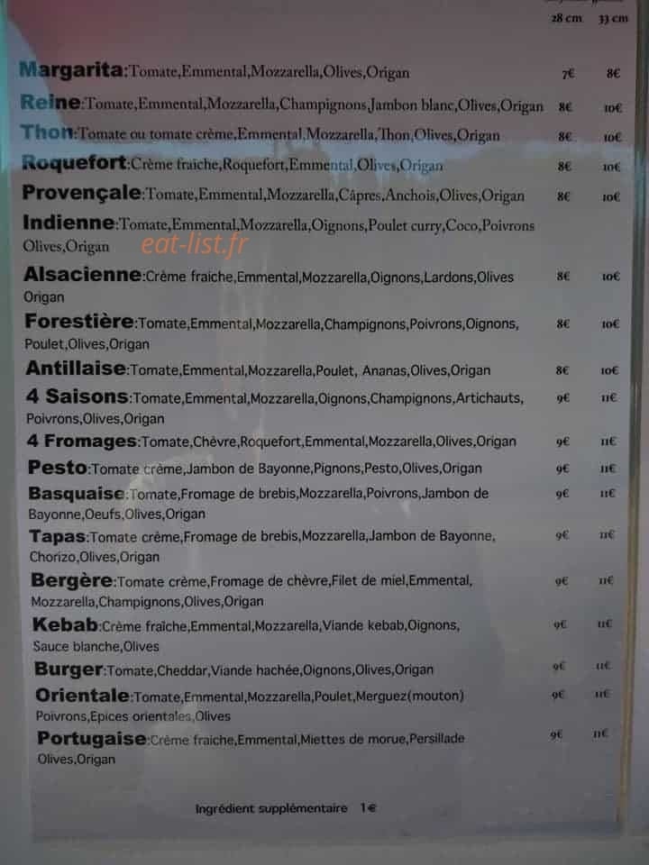 Pizza Ludo — carte page 1