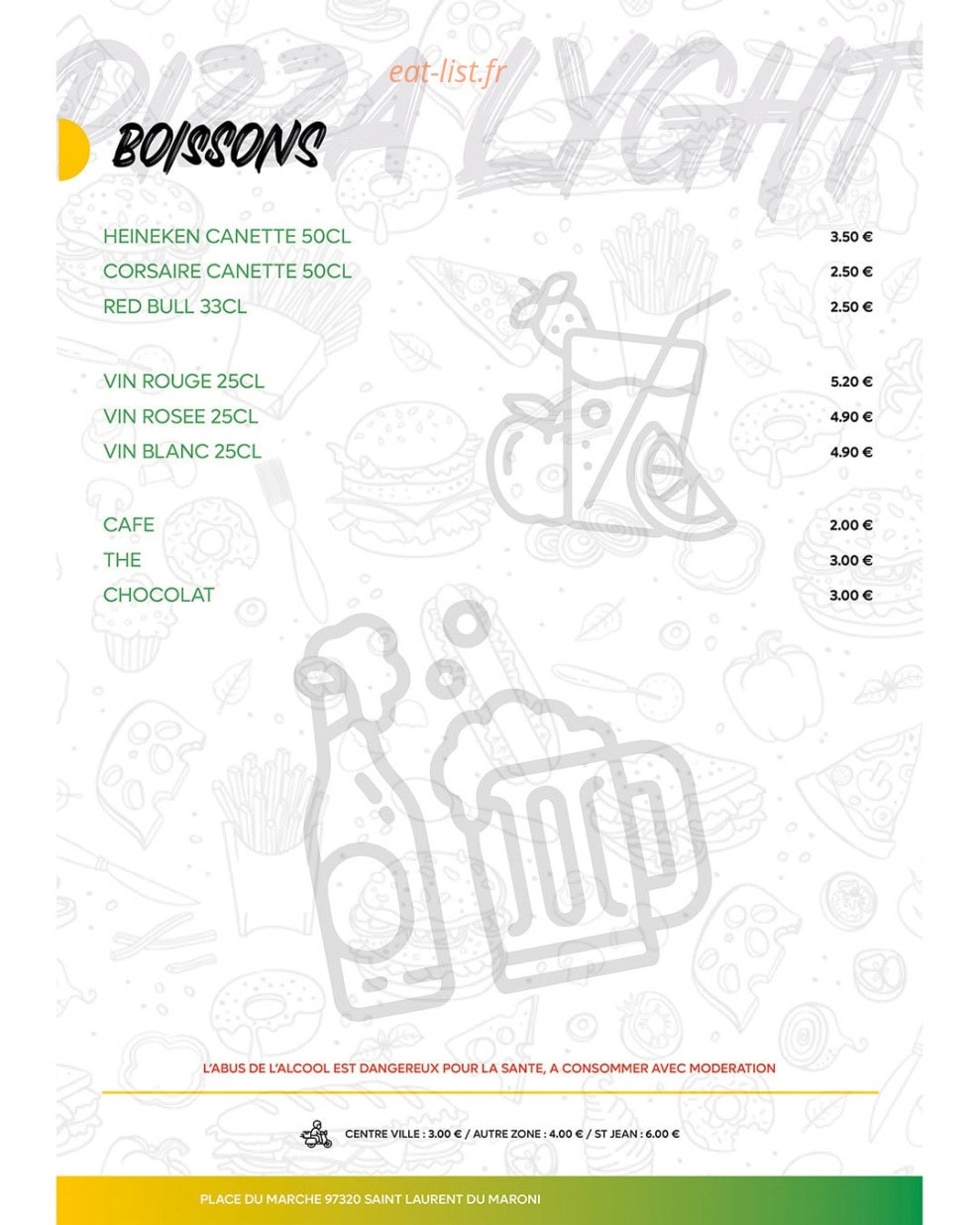 Pizza Lyght — carte page 5