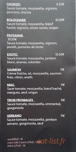 Pizza mag — carte page 2
