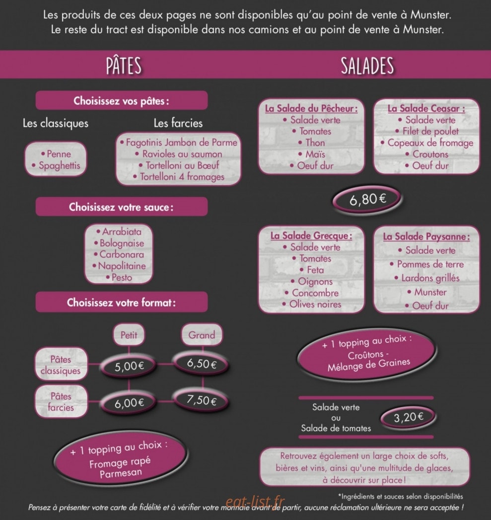 Pizza Malice — carte page 4