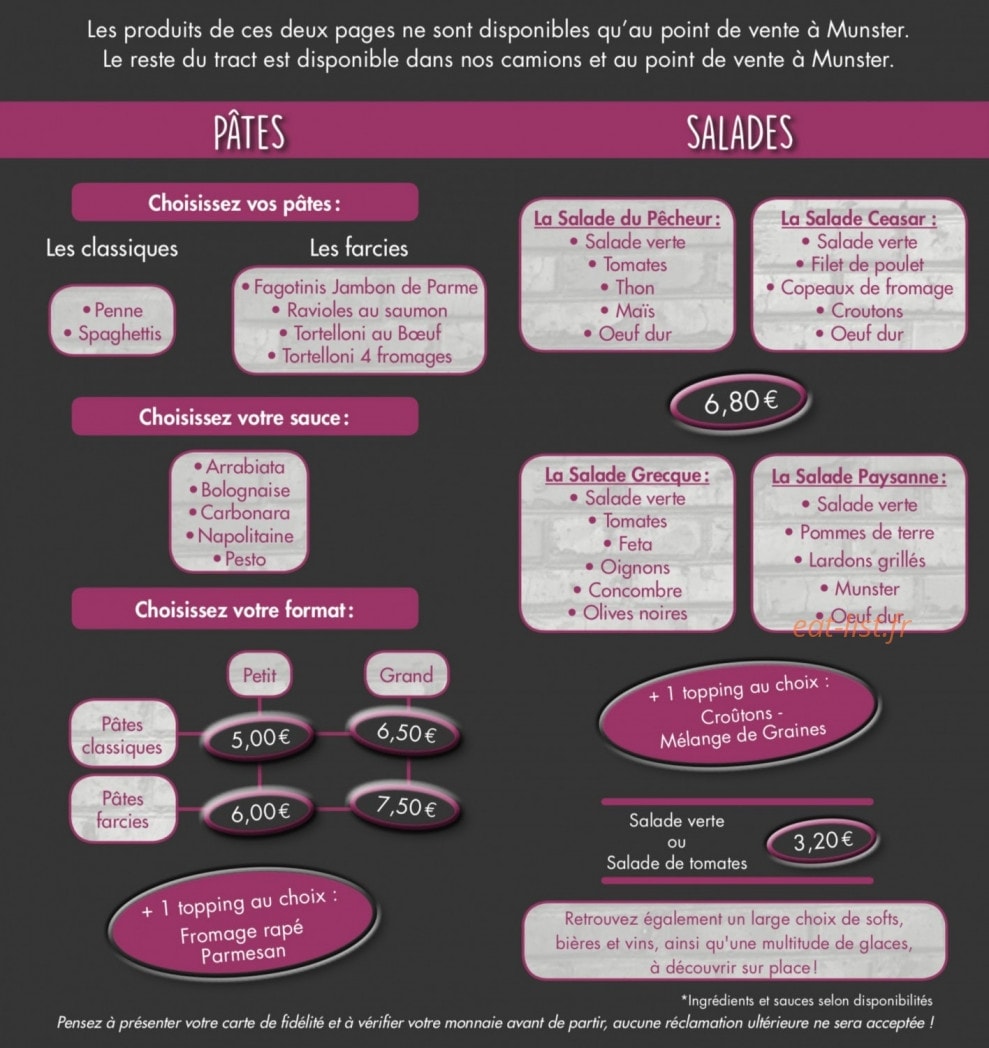 Pizza Malice — carte page 4