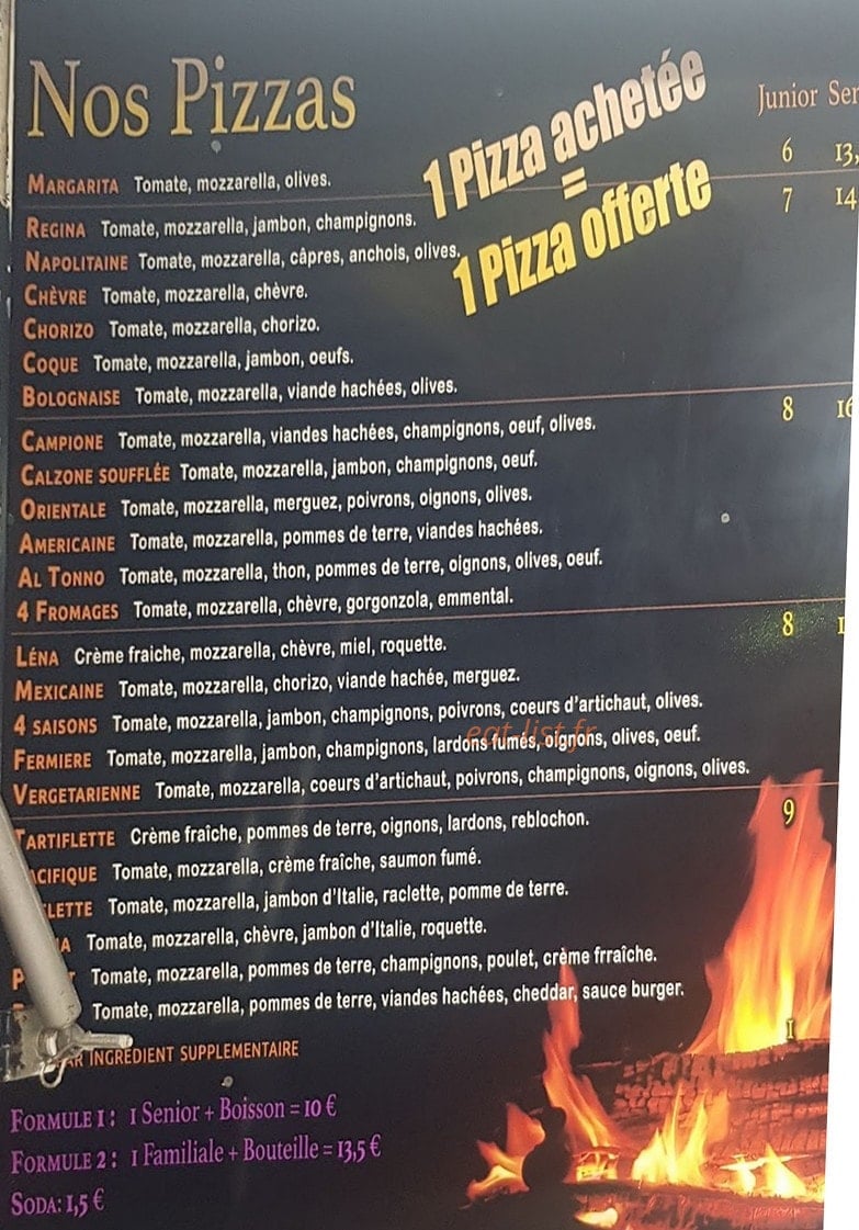Pizza Mamma — carte page 1
