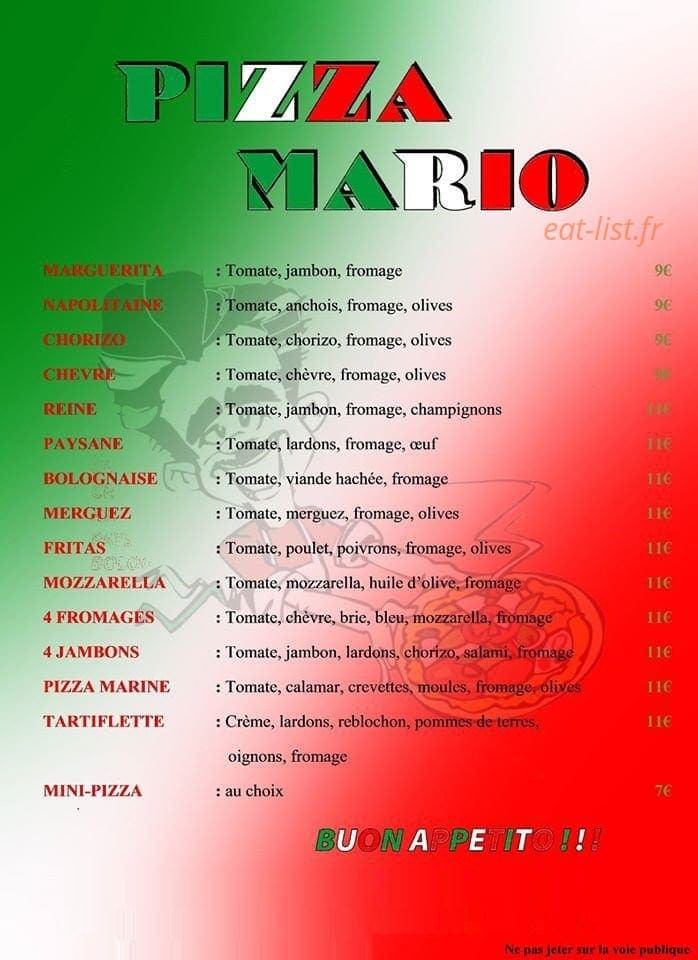 Pizza mario — carte page 2