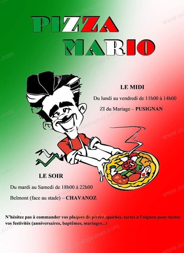 Pizza mario — carte page 1