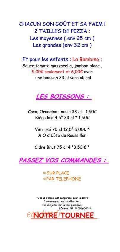 Pizza mobil — carte page 5