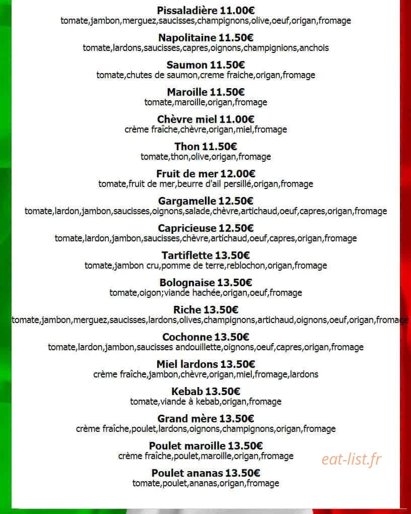 Pizza mobil — carte page 2