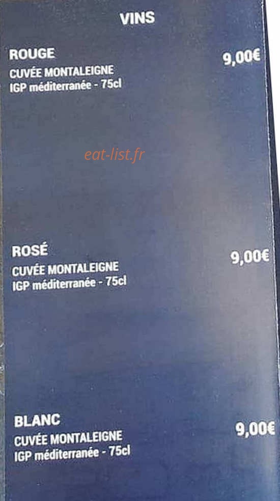 Pizza Montaleigne — carte page 5