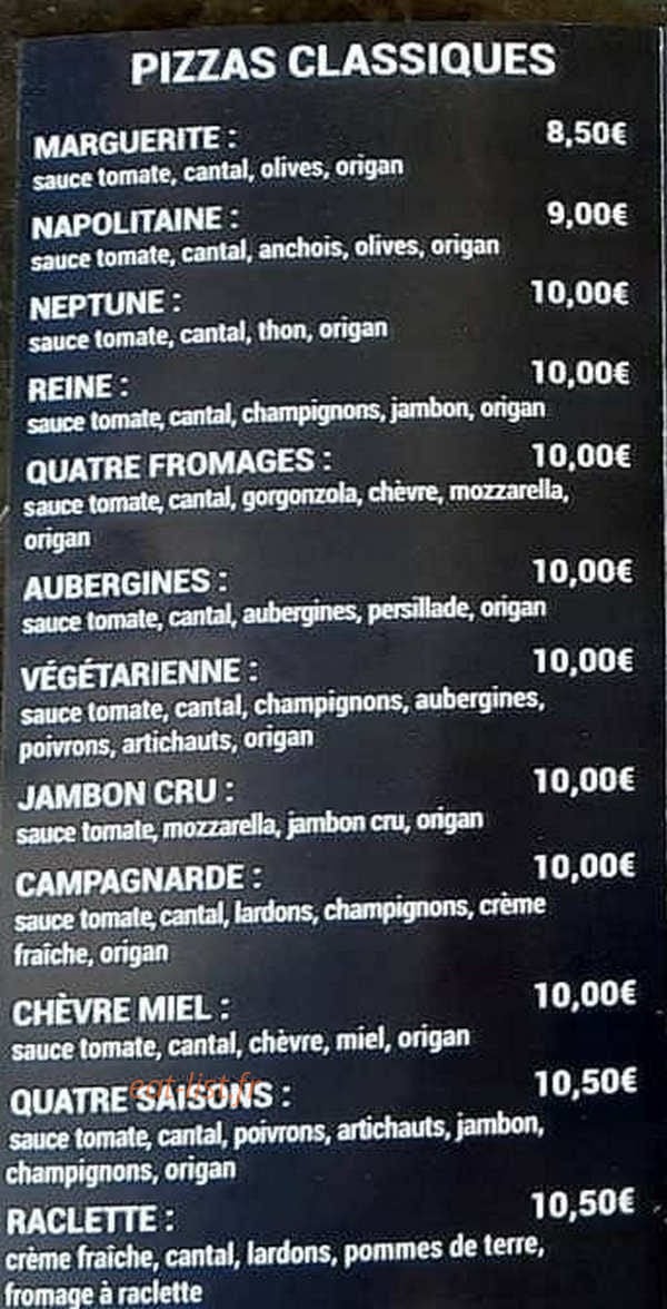 Pizza Montaleigne — carte page 2