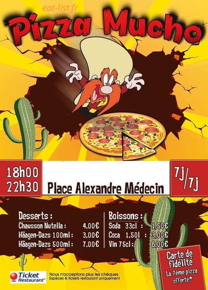 Pizza mucho — carte page 1